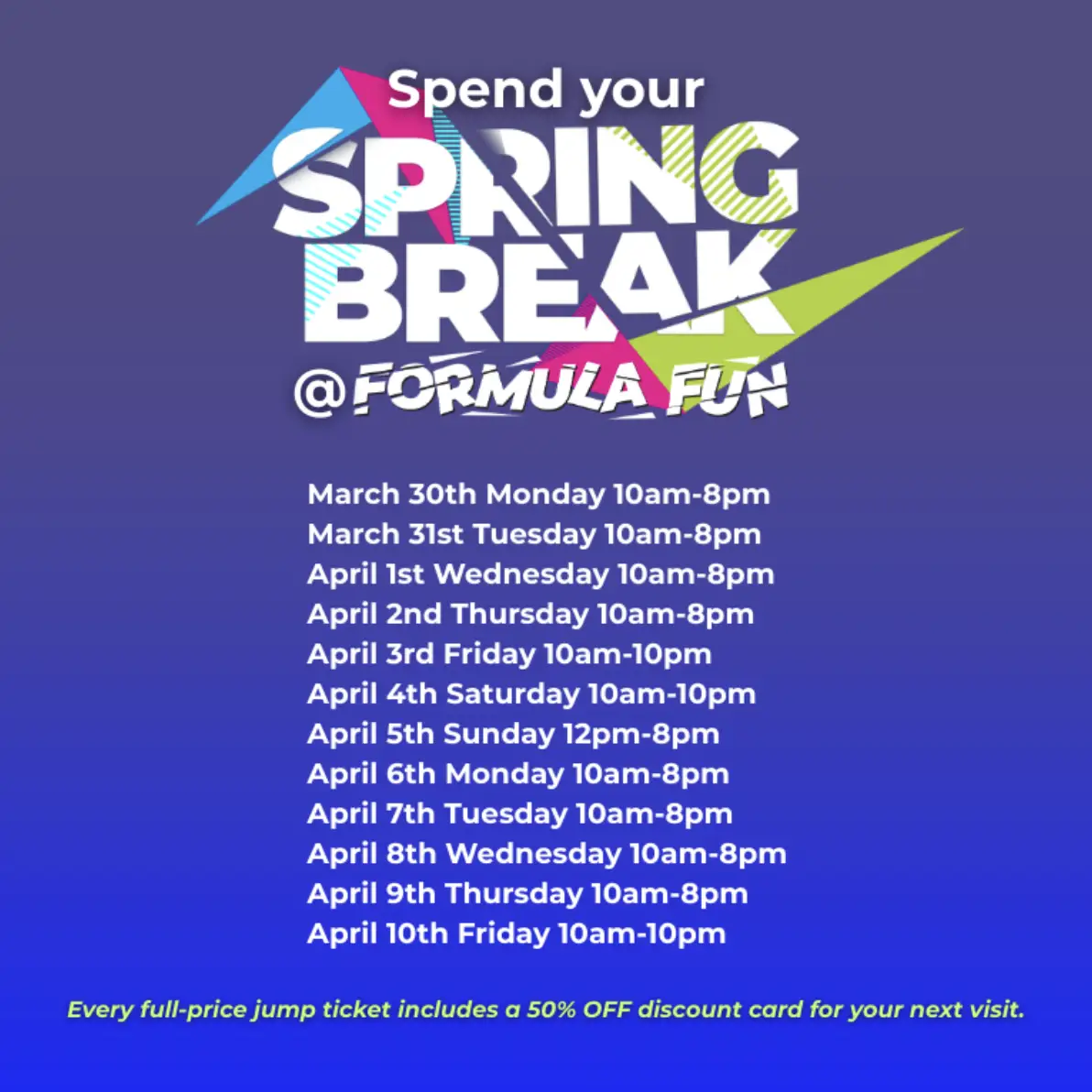Spring Break Hours